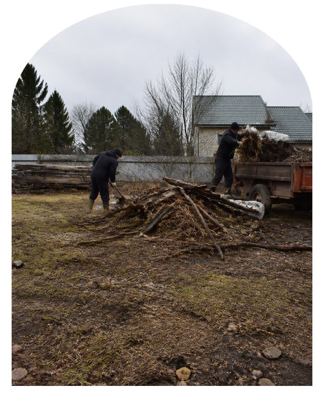 Расчистка участка от кустарника, деревьев и мусора в Ивантеевке